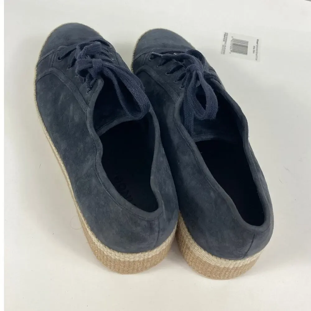 Vince Womans Windell Lace Up Espadrille - Blue Size 7.5M